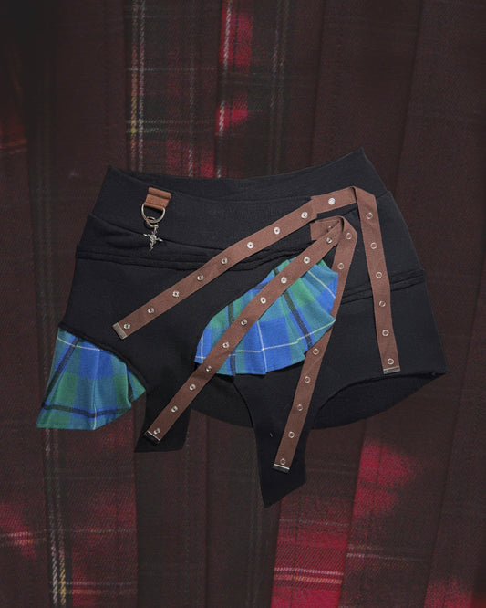 Serpent Kilt Mini - Black / Ocean  *READY TO SHIP*