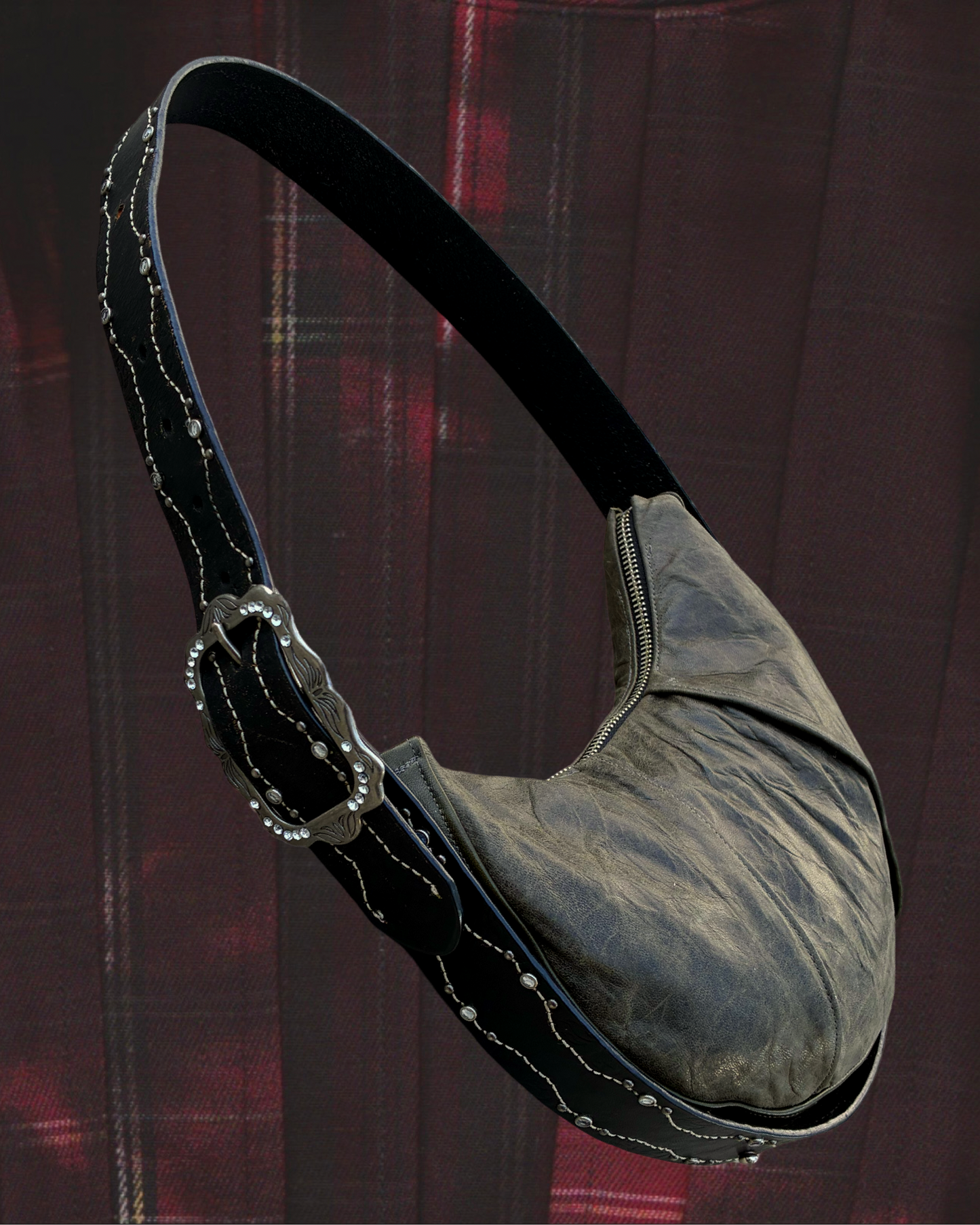 SADDLE BELT BAG - Olive / Western Belt
