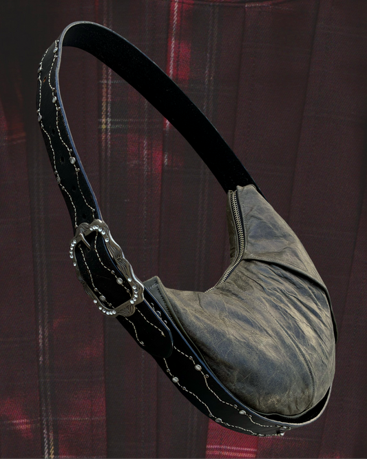 SADDLE BELT BAG - Olive / Western Belt