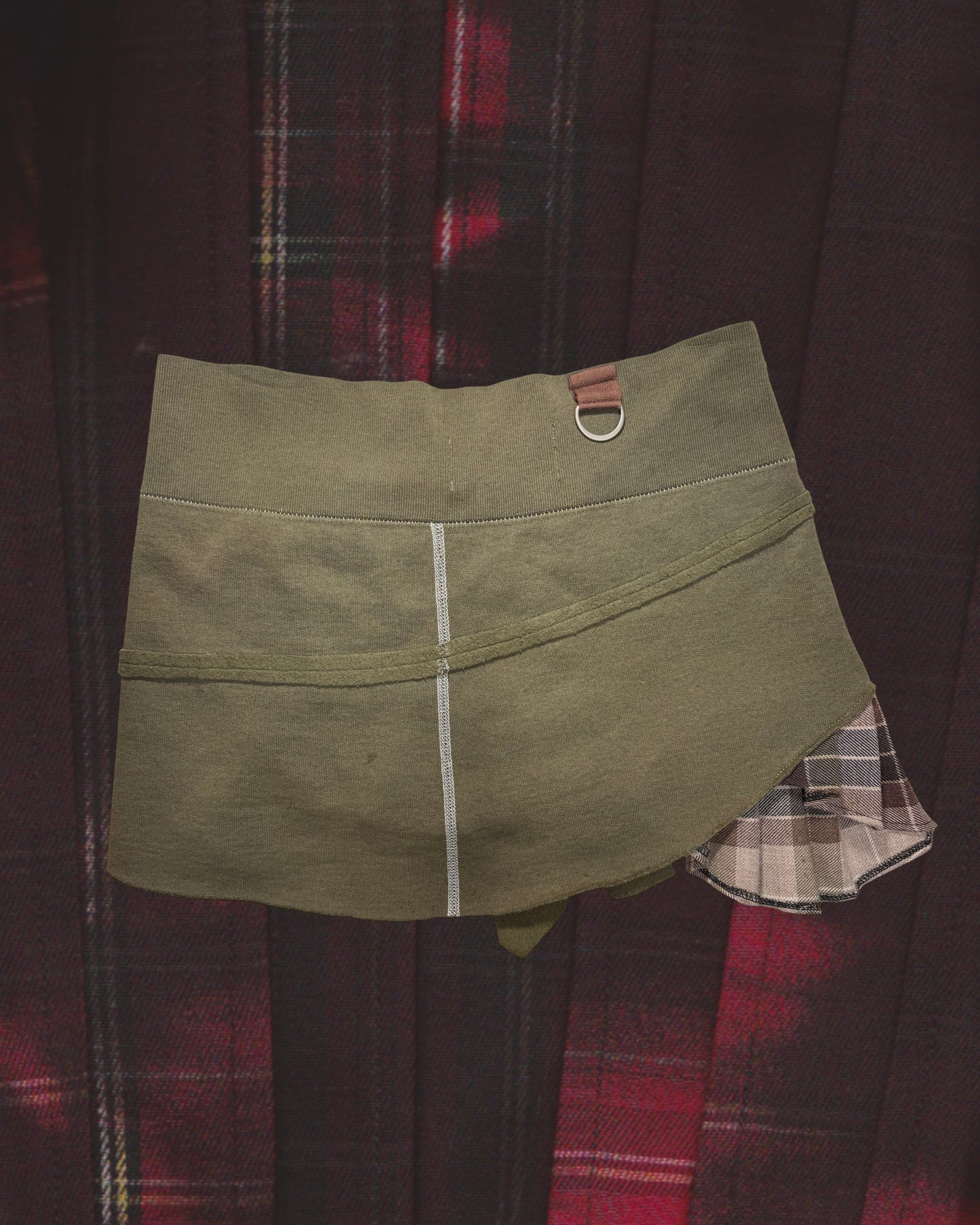 Serpent Kilt Mini - Khaki / Brown  *READY TO SHIP*