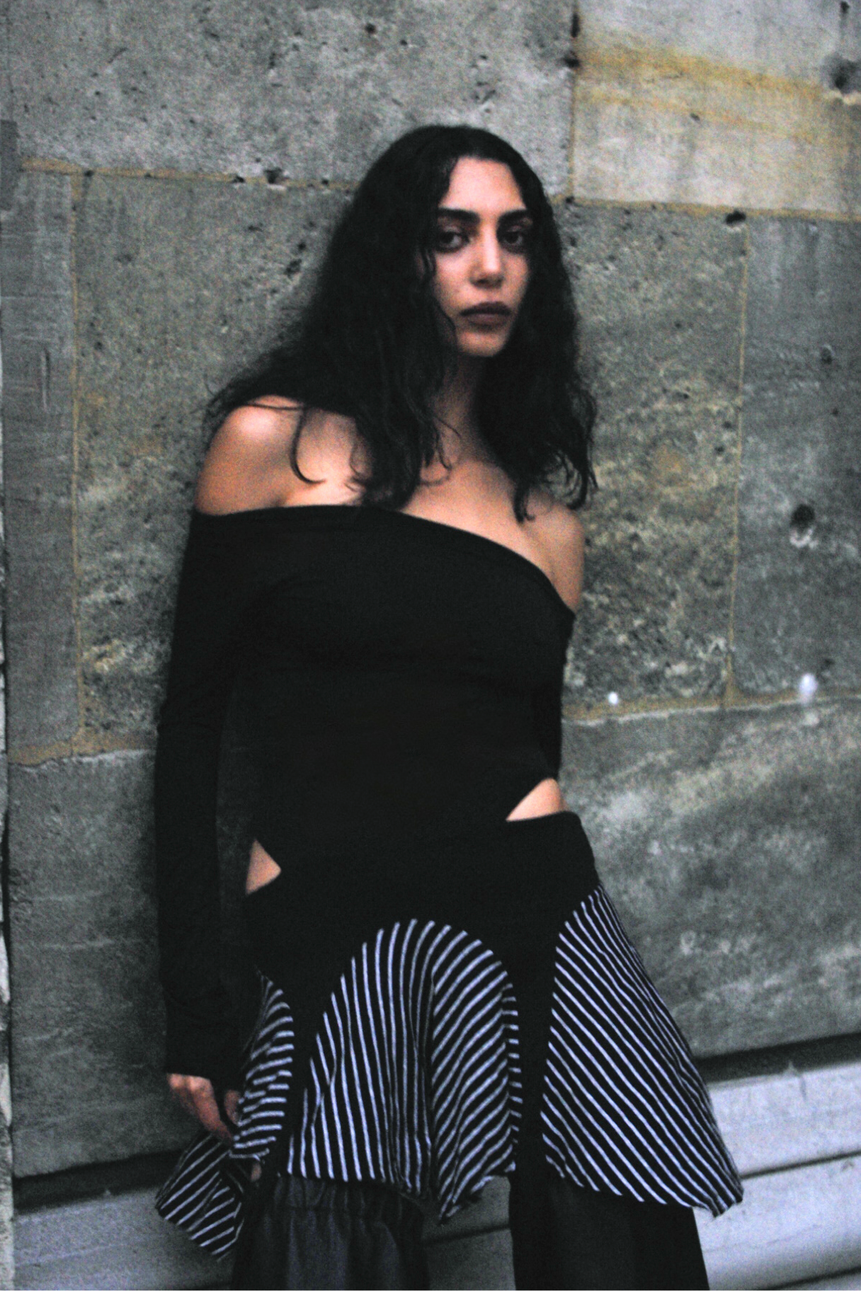 NYX DRESS - Black Stripe