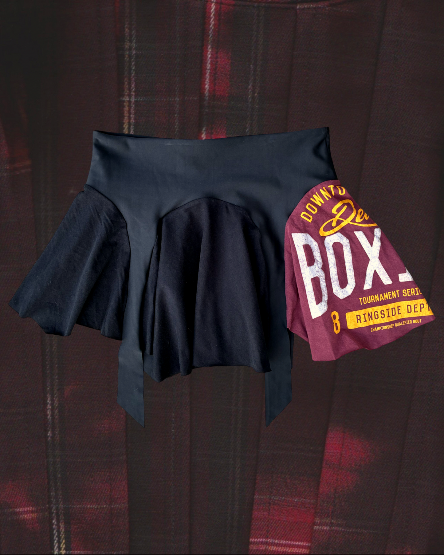 REGENERATED FLOAT SKIRT ✯✯ "Detroit Boxing" Size M